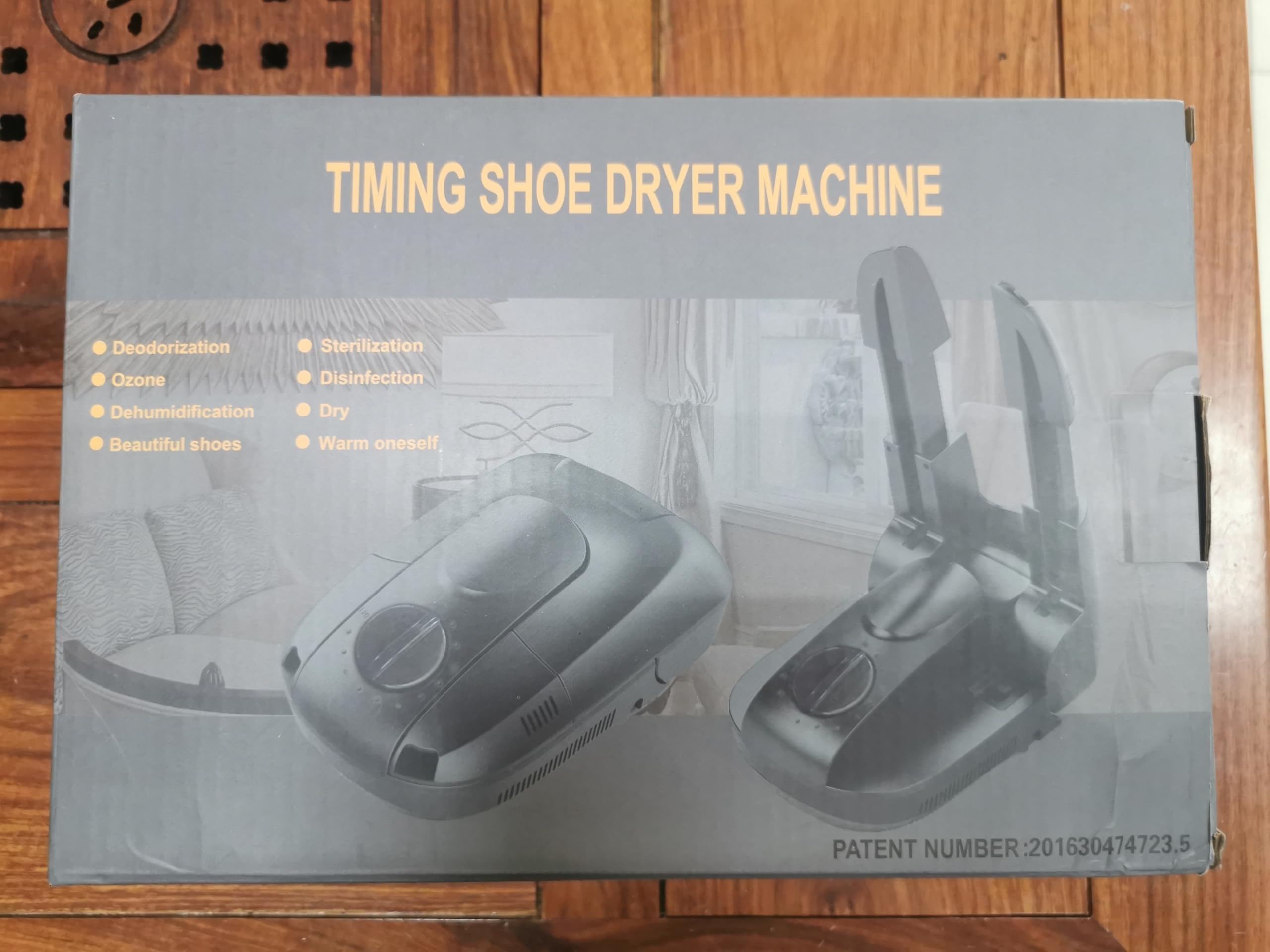 Sterilizzatore elettrico Asciuga-scarpe stivali e ozono deodorante scarpe | + asciugacapelli con funzione di controllo e timer digitale (Model g-s6629b), Black