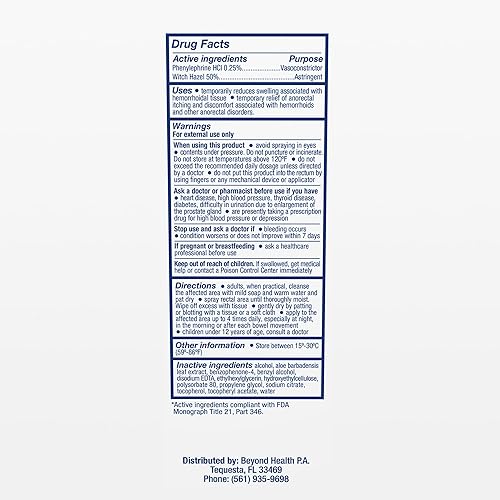 Miniatura 6 de Doctor Butler's Spray para hemorroides - Tratamiento de hemorroides y solución de limpieza con hamamelis y aloe vera para ayudar con molestias,
