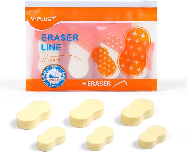 YPLUS Hipolymer Pencil Erasers
