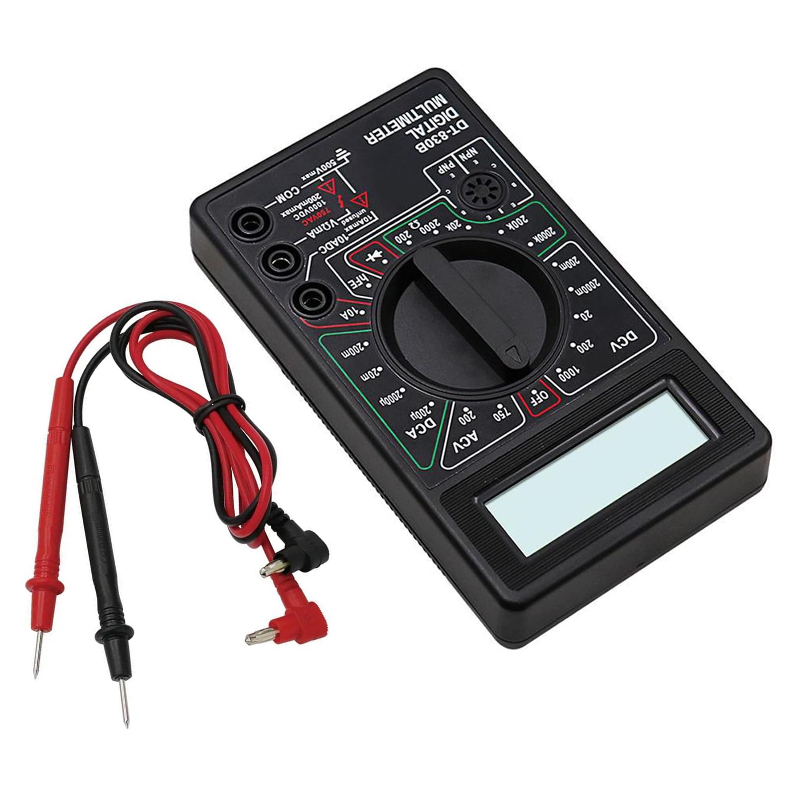 Small Digital Multimeter High Accuracy Measurement Device Circuit Testing Tool for Electricians & Electronic Engineers Portable Designs