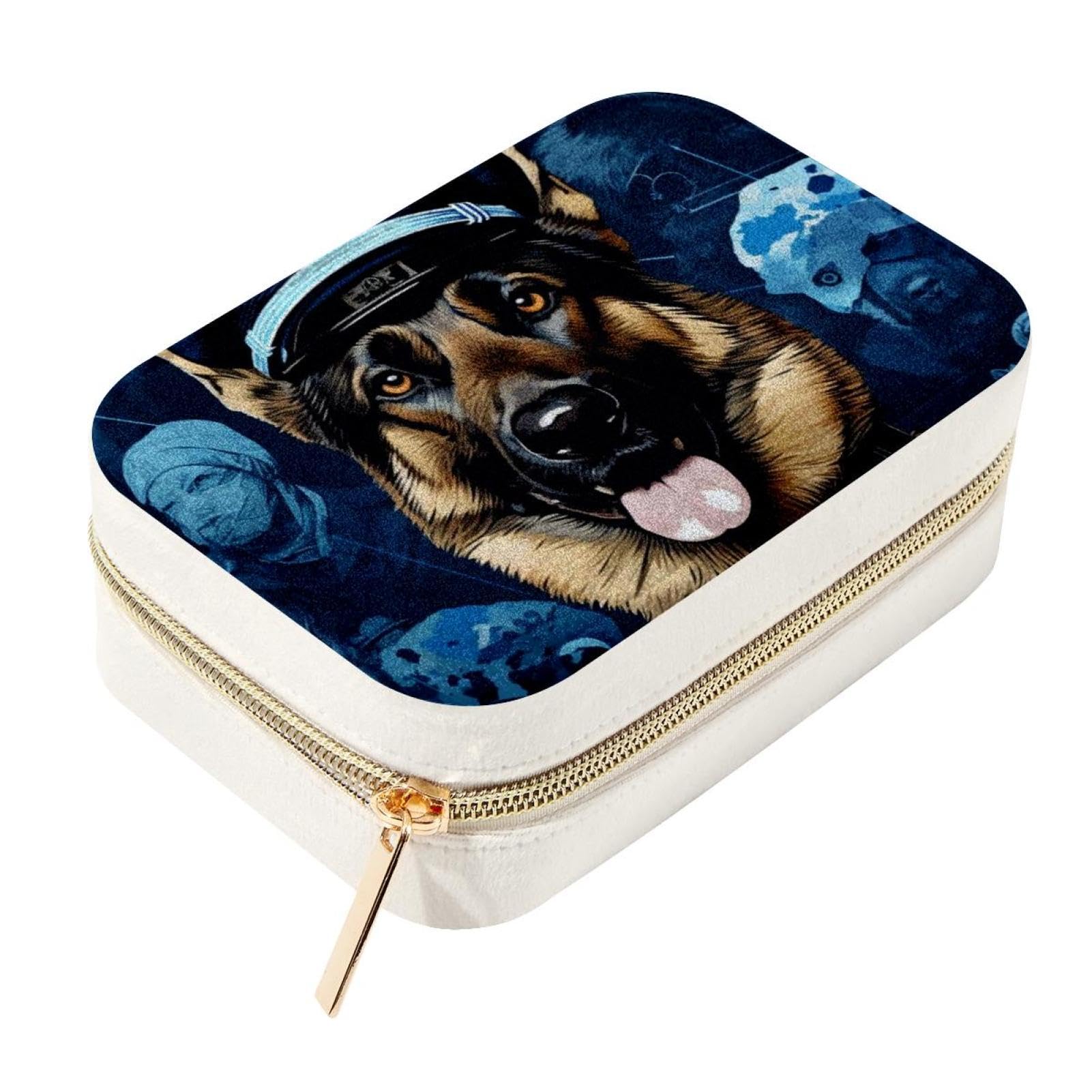 Boîte à bijoux de voyage velours : le cadeau idéal motif chien