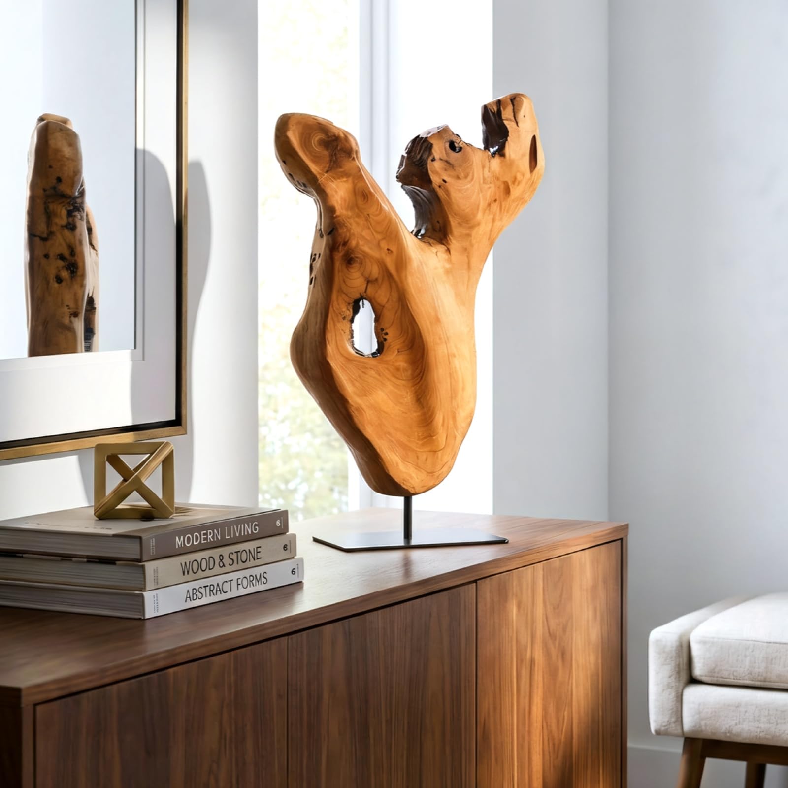 Amazon.com: WELLAND Irregular Cedar Wood Sculpture 8.75