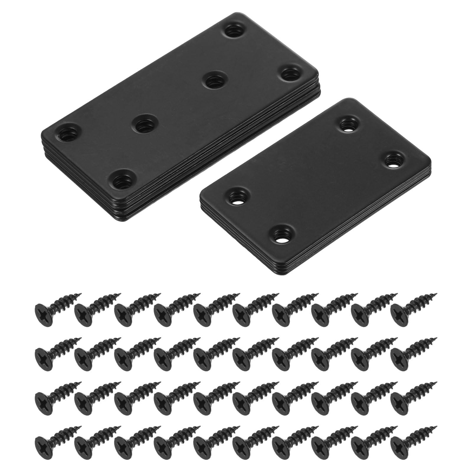 Plaques de réparation plates en métal uxcell pour consolider un meuble en bois qui bouge