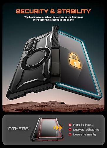 Miniatura 6 de SUPCASE Funda para Samsung Galaxy Z Fold 7 con soporte (agarre UB), [compatible con MagSafe] [Protector de pantalla de vidrio templado integrado]