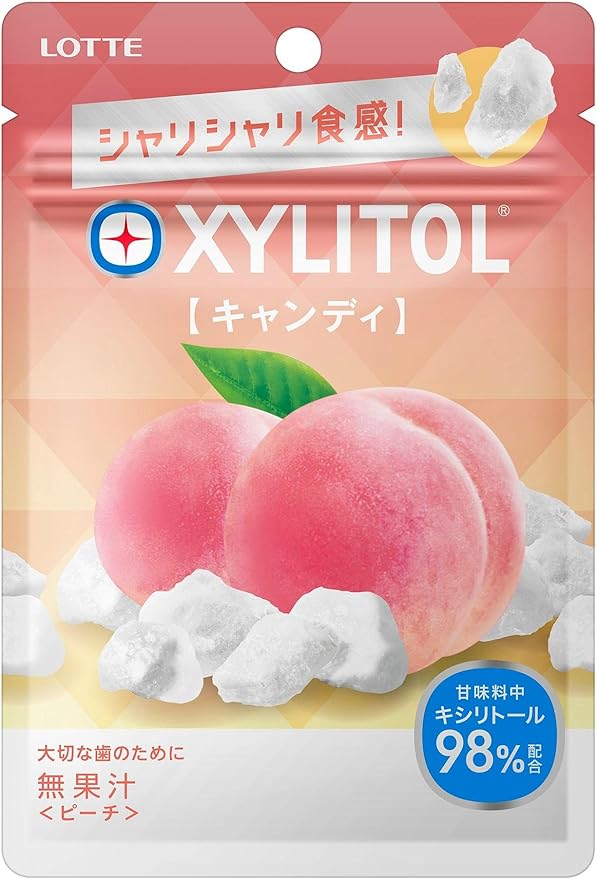 Amazon ロッテ キシリトールしゃりしゃりキャンディ (ピーチ) 40g×10個 ロッテ グミ 通販