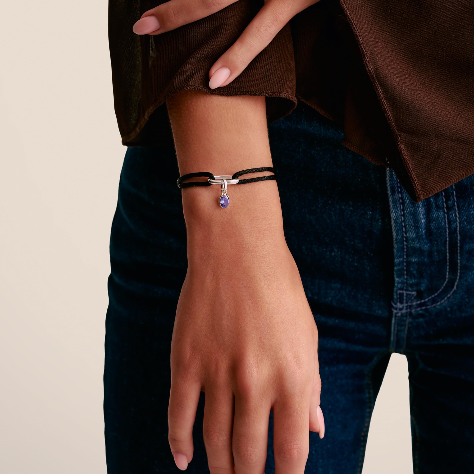 THOMAS SABO Connect Textile Bracelet 925 Sterling Silver