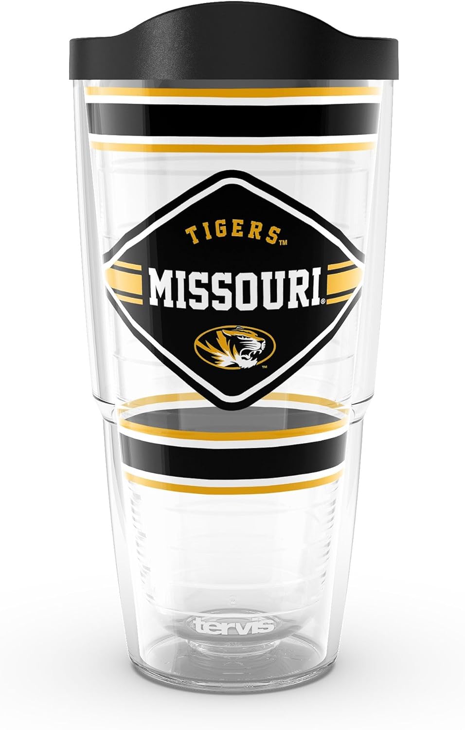 Tervis Missouri Tigers - First String Made in USA Double Walled Insulated Tumbler Travel Cup Keeps Drinks Cold & Hot, 24oz, Classic