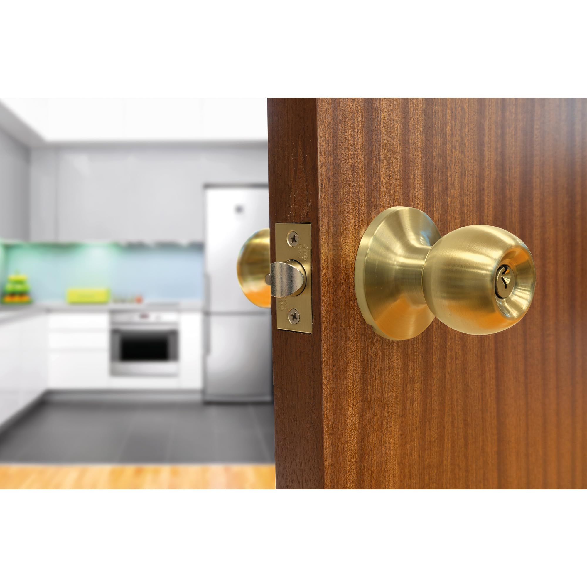 Amig 11125 Door Knob 610 Matte Brass, Gold - Image 4