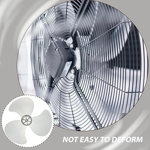 Miniatura 9 de Cuchillas de ventilador de repuesto de 16 pulgadas de plástico con tuerca, accesorios generales para el hogar, aspas de ventilador para ventilador