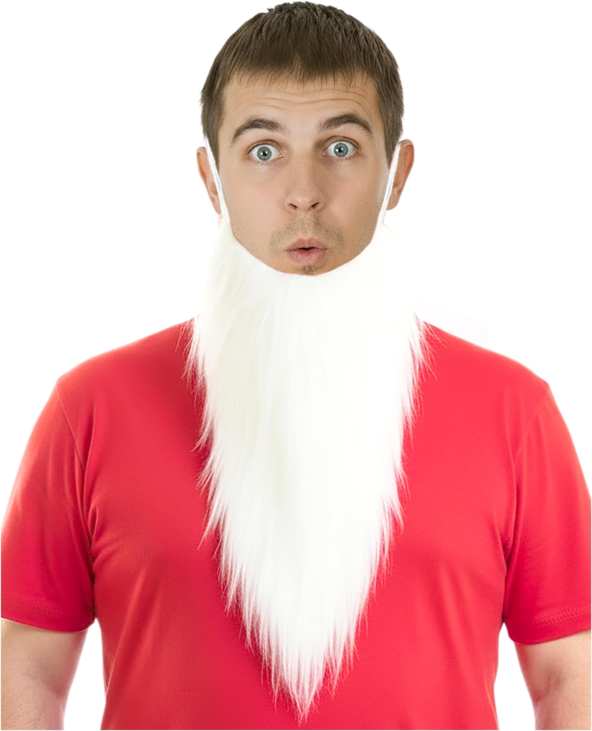 Long Fake White Dwarf Beard Costume Gnome Seven Dwarfs Jack Wizard Beard