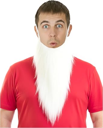 Long Fake White Dwarf Beard Costume Gnome Seven Dwarfs Jack Wizard Beard