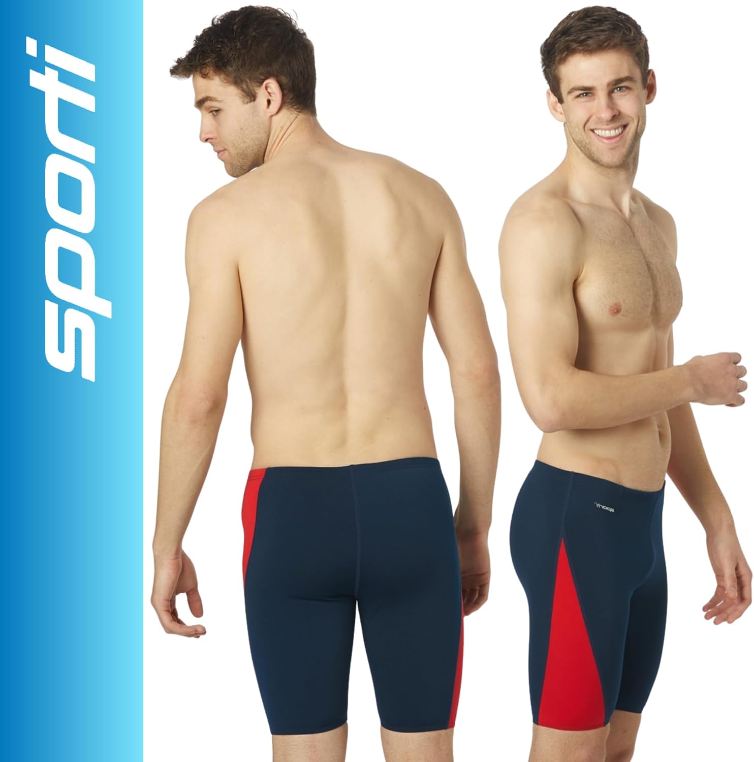 Sporti HydroLast Men's Swimsuit Jammer - High-Performance Endurance Swimwear for Competitive Racing and Trainings