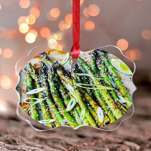 Grill Master Meat Kebab Adorno de Navidad Deliciosa Comida Sabrosa Hornear Mariposa Árbol de Navidad Adorno Recuerdo Fruta Hamburgo Papas Fritas