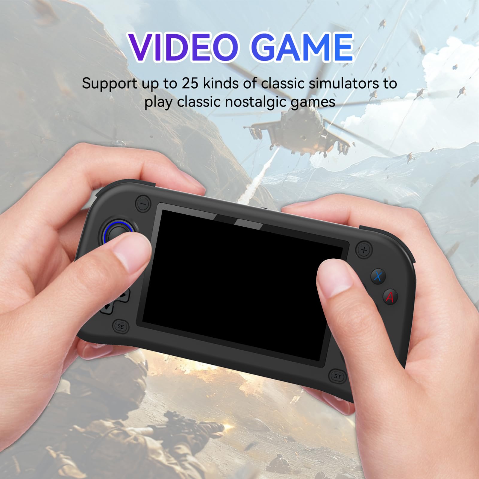 Schermo LCD da 4,3 pollici portatile Retro Game Player G28 Open Source Funzione e Liscio Prestazioni di gioco 3D