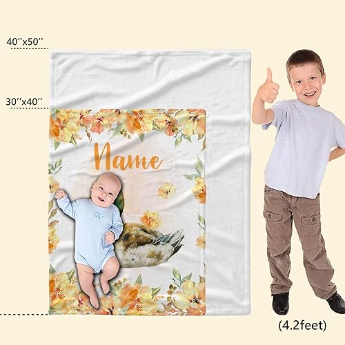 Miniatura 91 de Manta personalizada con diseño de jirafa y elefante, manta de franela suave, acogedora y ligera con nombre para sofá, cama, sofá, regalo, unisex