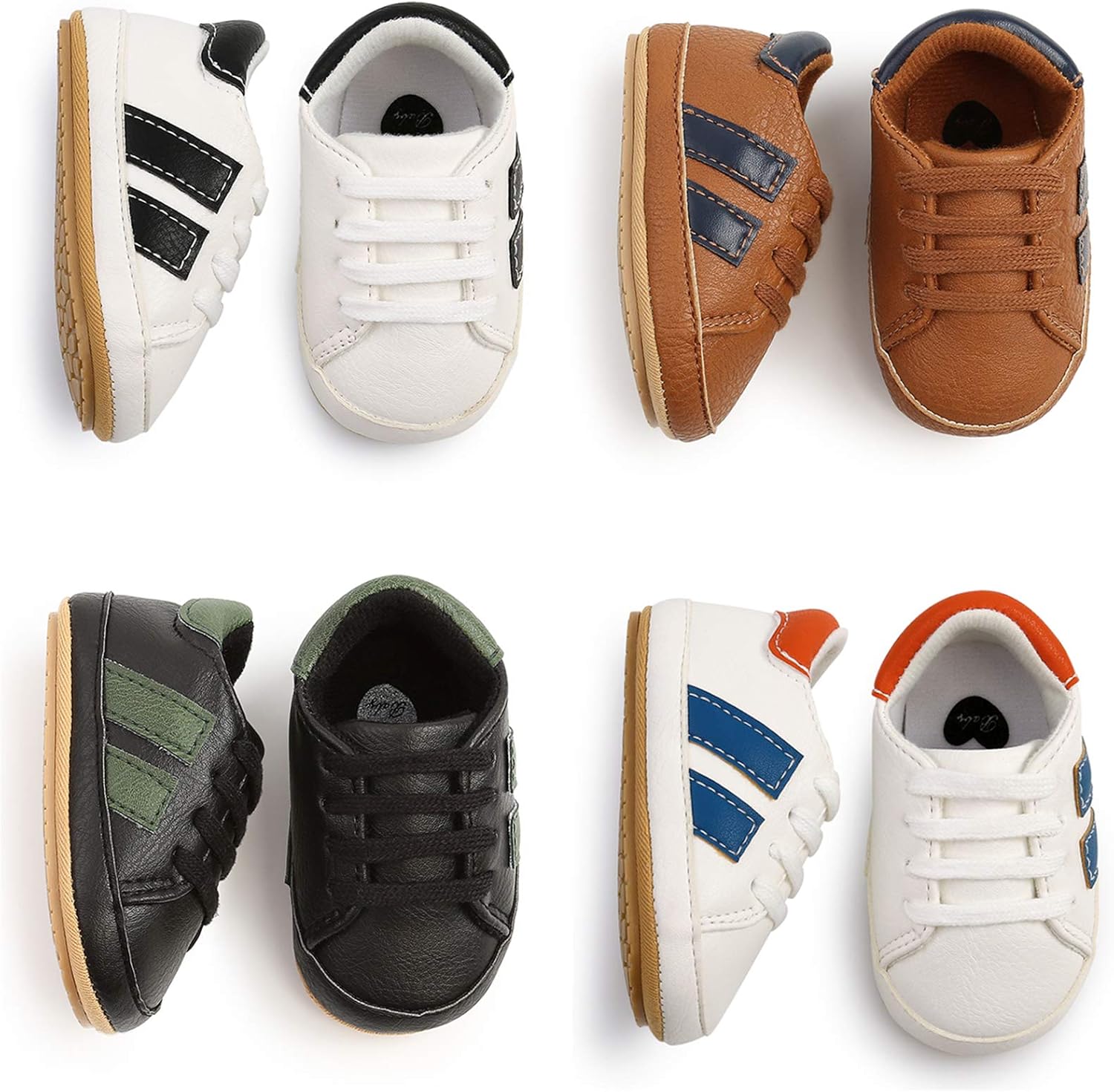 RVROVIC Baby Boys Girls Anti-Slip Sneakers Soft Ankle Boots Toddler First Walkers Newborn Crib Shoes - Image 5