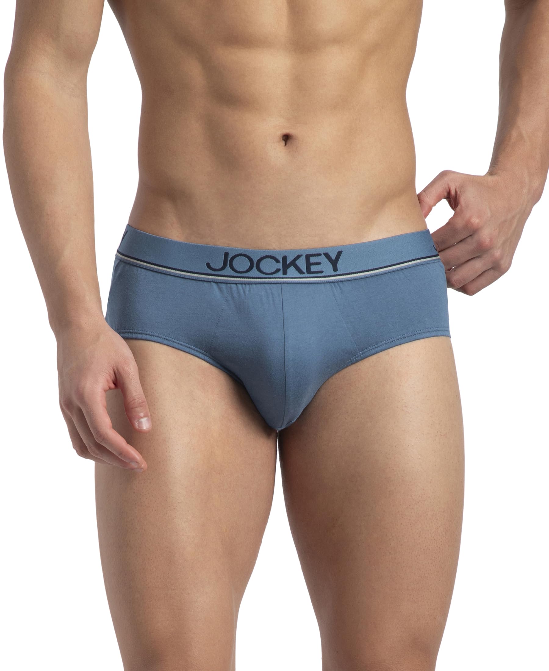 jockey 8037 Men's Super Combed Cotton Solid Brief with Ultrasoft Waistband-picture-32