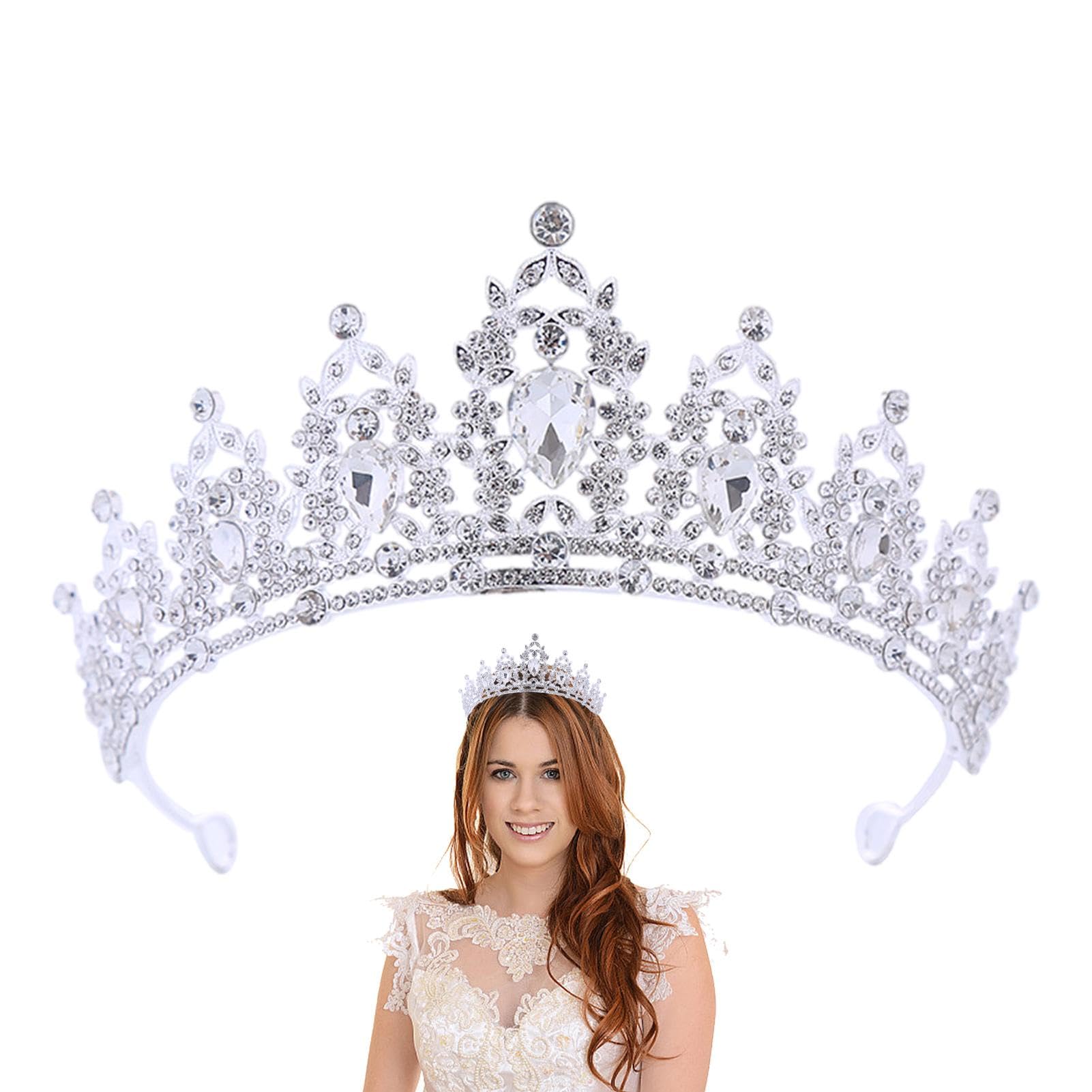 Genérico Tiara nupcial,Corona de princesa elegante | Tiara de boda para novia, corona de princesa, joyería de boda, tocados para mujeres y niñas