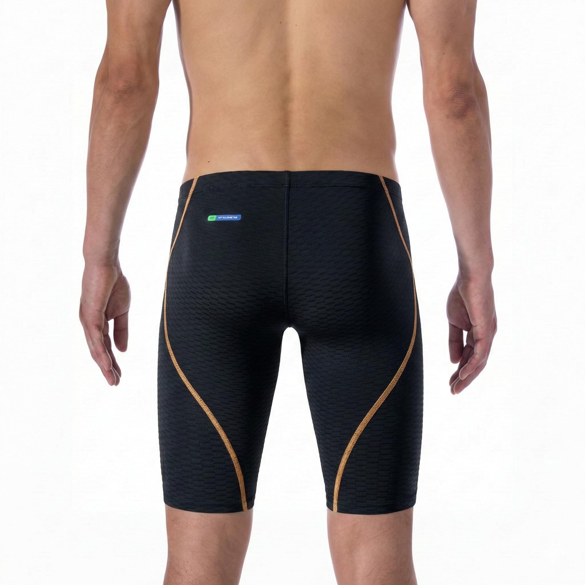 MY KILOMETRE Jammer de Natación Hombre – Bañador de Tejido Plano con Cordón Resistente al Cloro, Secado Rápido, Entrenamiento y Competición, UPF 50+