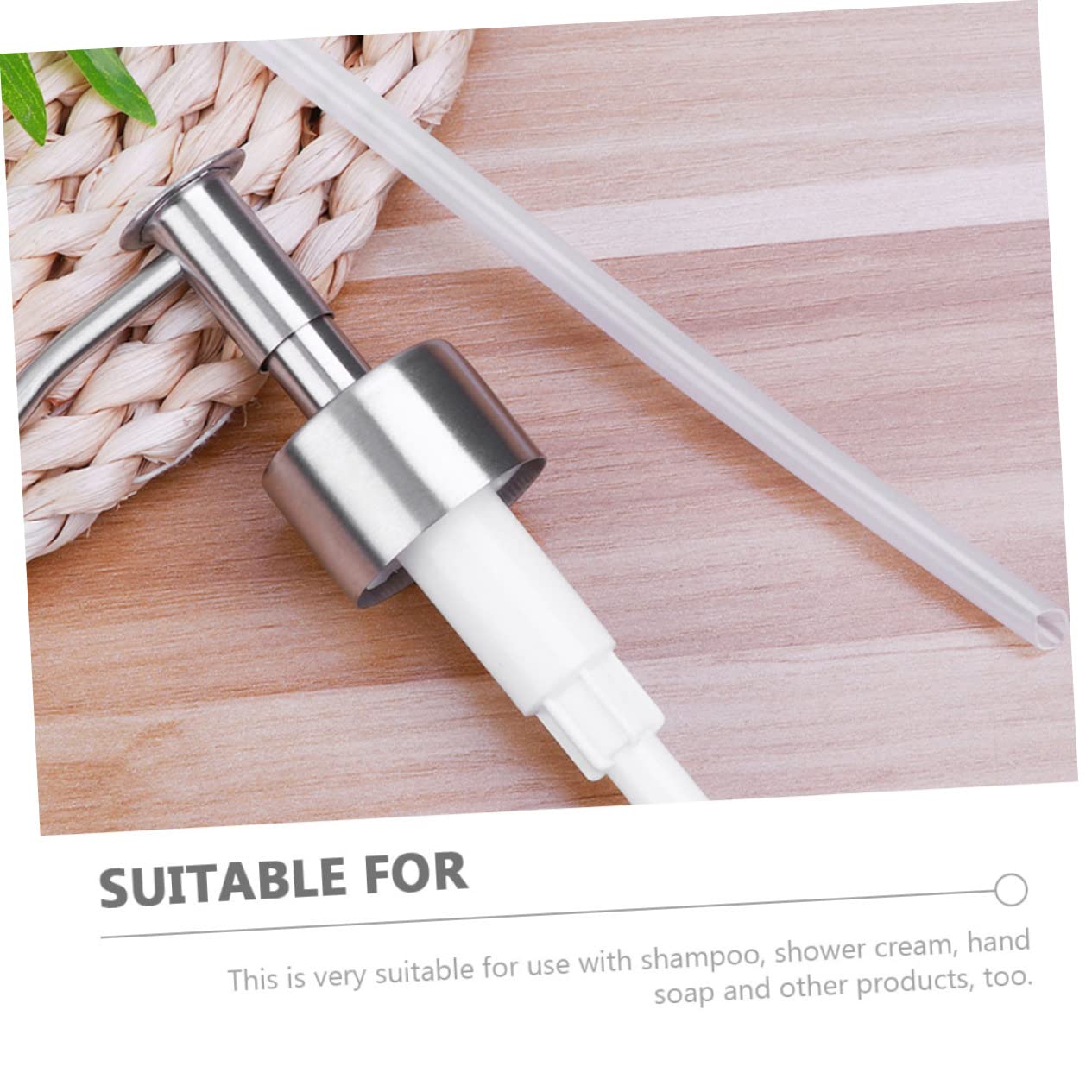 6pezzi Pompa Dispenser Acciaio Inossidabile Per Bottiglie Di Sapone Pompa Per Liquidi Per Bagno e Cucina Design Pressato e Compatto Facile Da Trasportare e Utilizzare Materiale