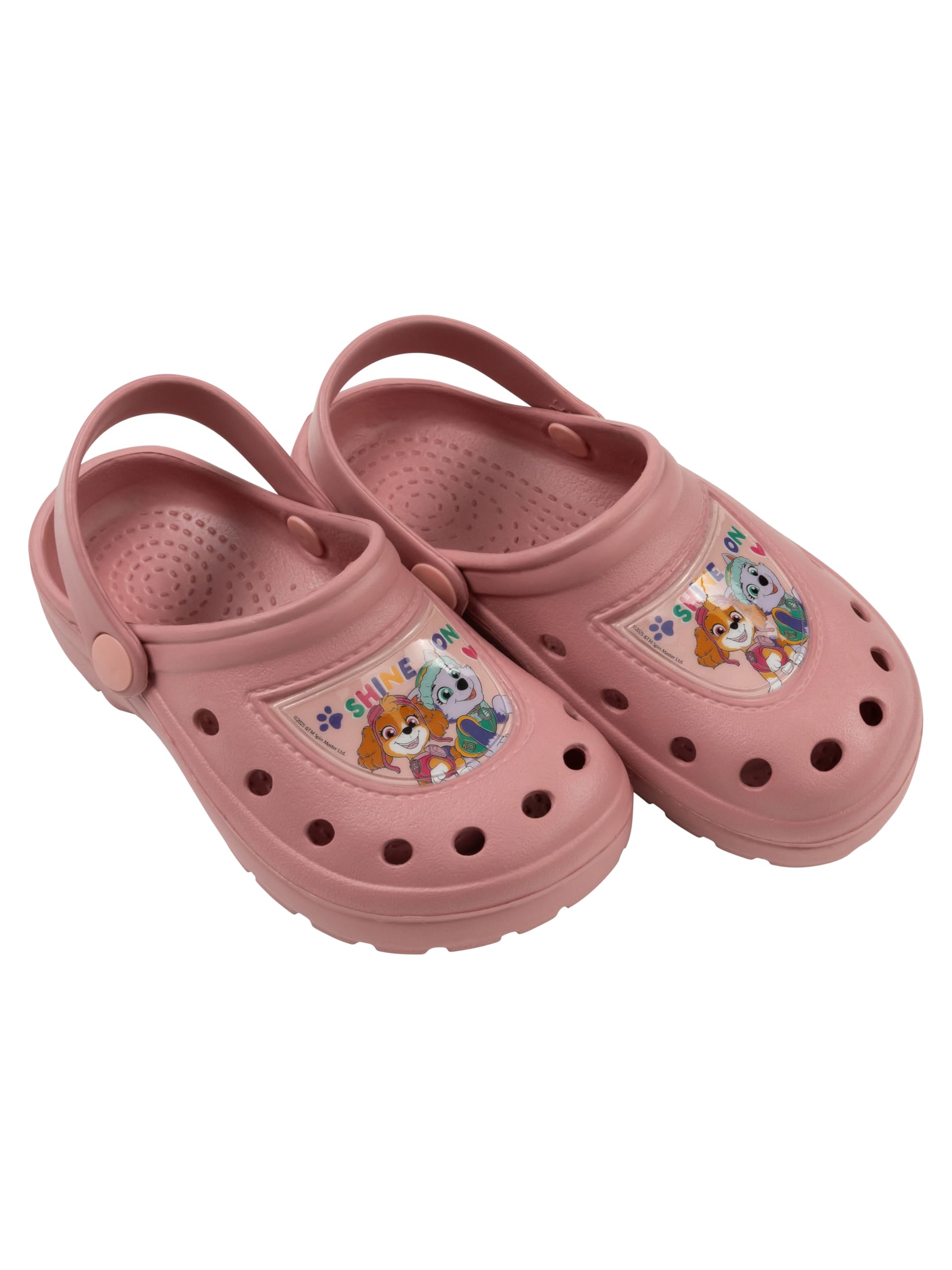 Paw Patrol Clogs für Mädchen - Kinder Sandalen Pantoletten Hausschuhe Gartenschuhe rutschfest Rosa
