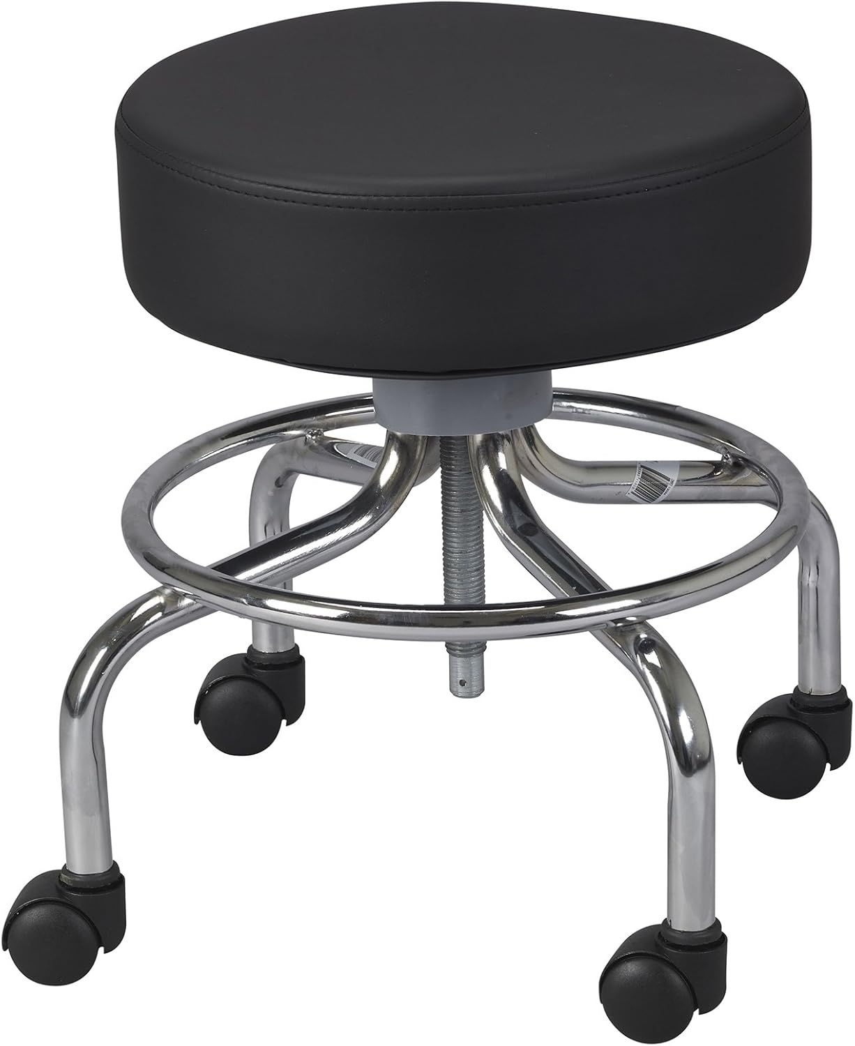 Drive Medical Round Stool with Wheels, Black Home & Kitchen
