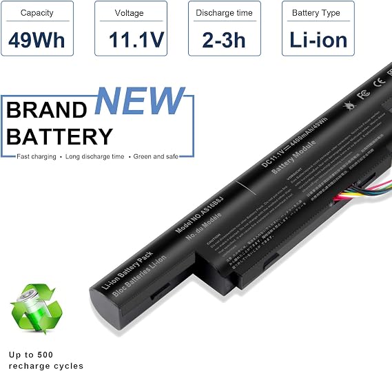 Fancy Buying AS16B8J Laptop Battery Compatible Acer Aspire E5-575G E5-575G-53VG 15.6 E5-575G-549D Series 3INR19/66-2 AS16B5J