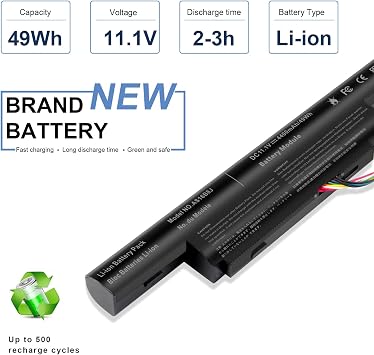 Fancy Buying AS16B8J Laptop Battery Compatible Acer Aspire E5-575G E5-575G-53VG 15.6 E5-575G-549D Series 3INR19/66-2 AS16B5J