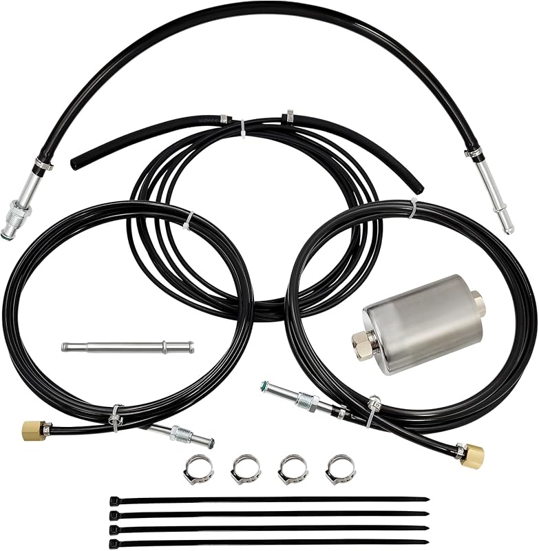 Kit de linhas de combustível de nylon JkorkM NFR0013 para Chevrolet e GMC 1988–1997 – Conjunto com 4 peças