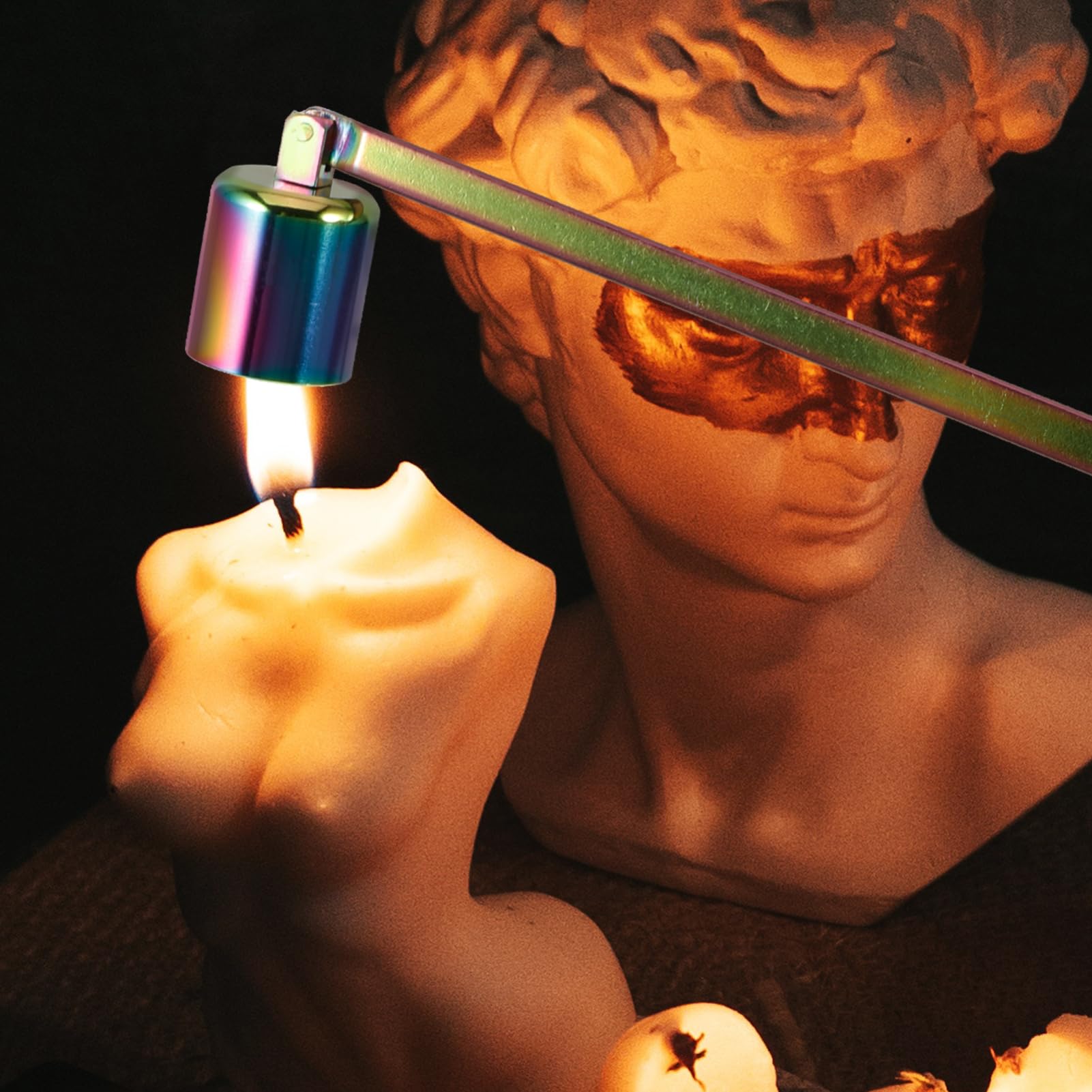 MUCKLILY Candle Extinguisher Snuffer Tool Decorative Candle Cap for Safe Home Decor