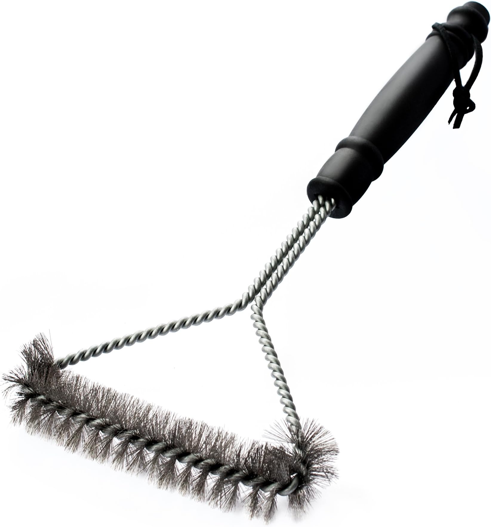 50% OFF SUMMER SPECIAL ENDING SOON!! Lauronen Y-shaped Barbecue Grill Brush โ High Quality Material and a Durable, Sturdy 3-sided Design Make It Powerful, Versatile and Easy to Handle. Ergonomic Handle Gives You a Firm Grip and Maximum Stability and Comfort. Combined with Stainless Steel Bristles (Unlike Brass) Ensure Perfect Cleaning Results with Minimal Effort. Sturdy Spiral Shaft Reinforced to Guarantee Durability and Safety. Ideal for Your Iron or Porcelain Coated Grill, Gas or Electro. Now for a Short Time with Lifetime Guarantee!