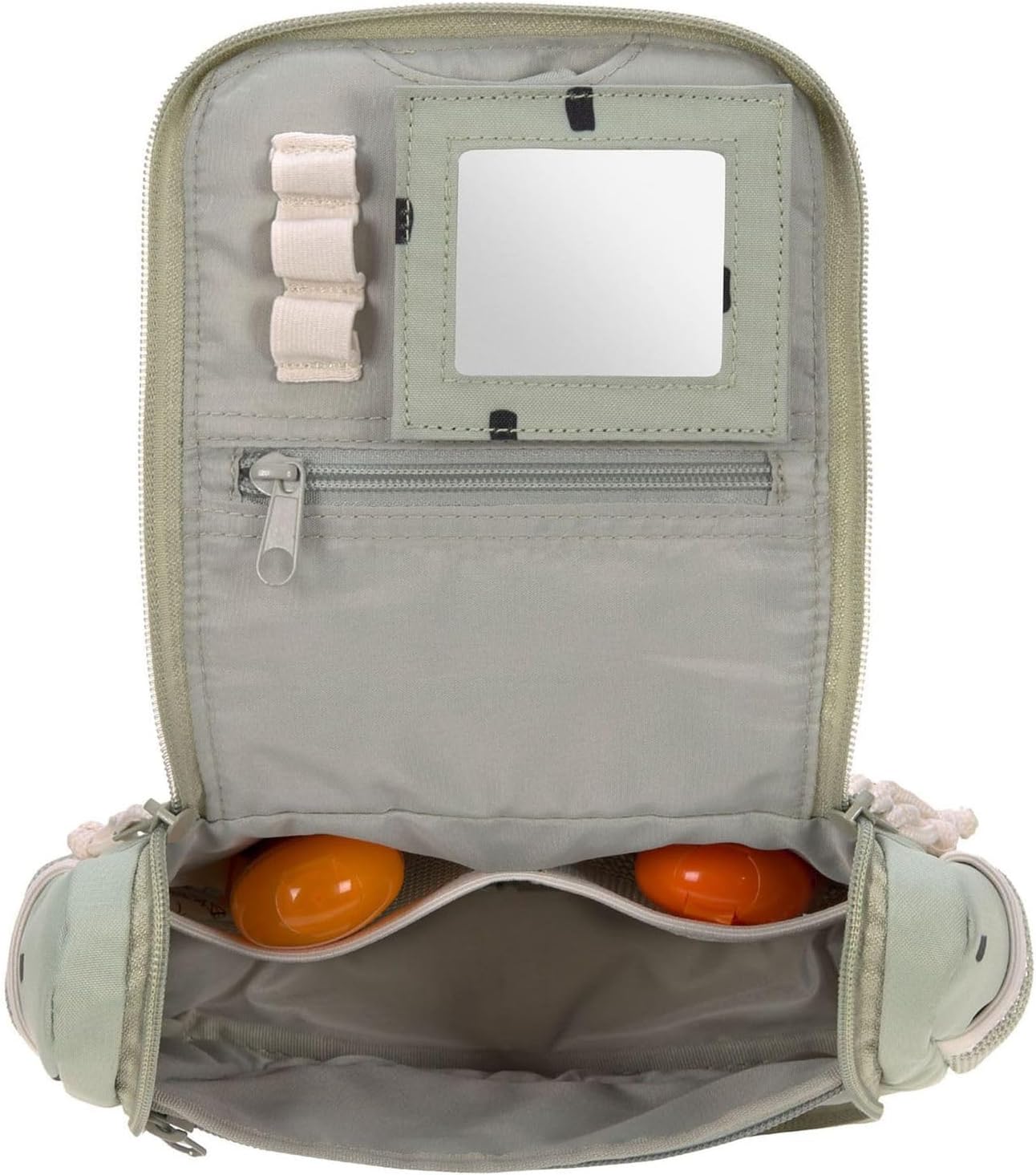 LÄSSIG Kinder Kulturtasche Waschbeutel Waschtasche Kulturbeutel Zum Hängen, 20 cm/Mini Washbag, Olive, TU EU, Wash bag for children