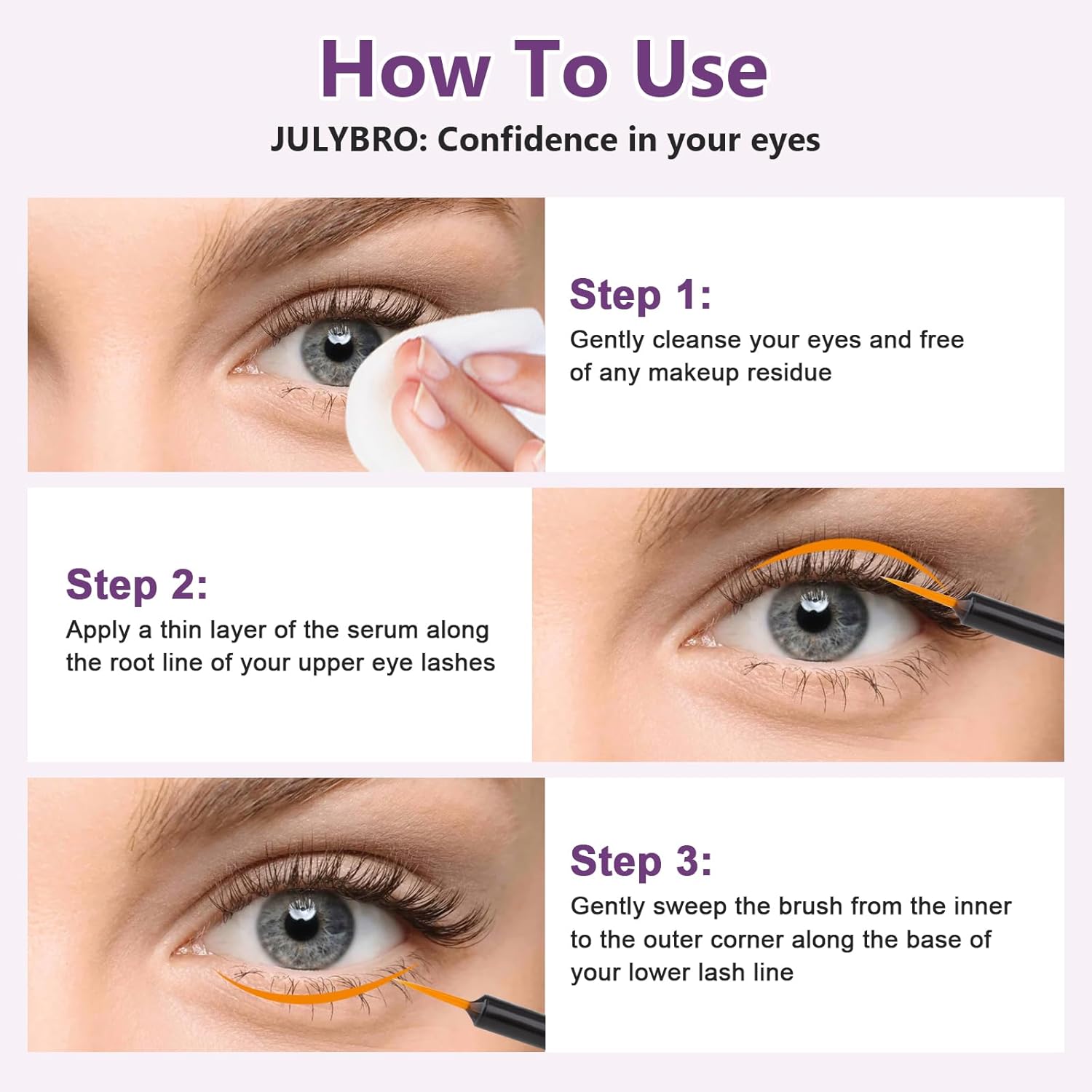 Advanced Eyelash Growth Serum - Achieve Fuller, Longer & Thicker Lashes,Safe for Sensitive Eyes & Lash Extensions (3mL Supply) - Image 5