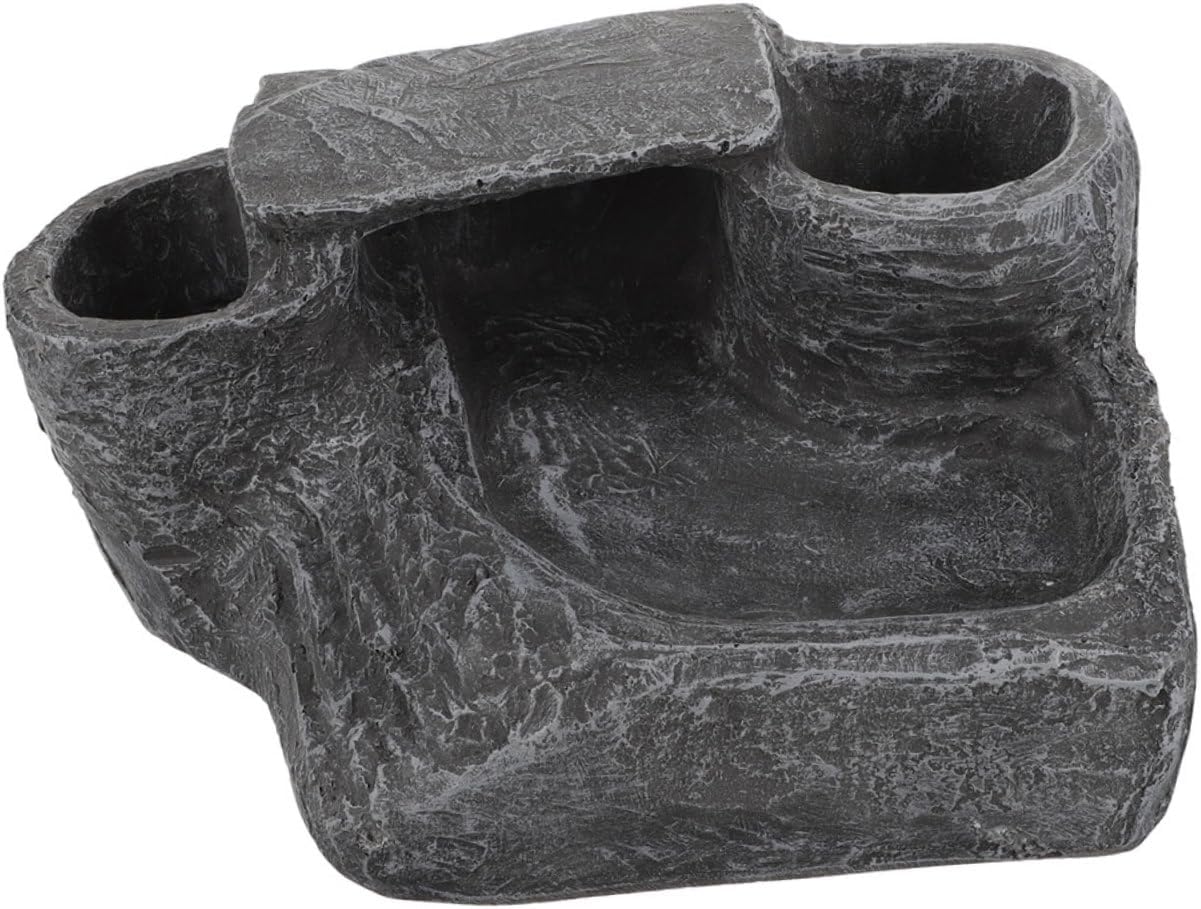 COLLBATH Turtle Tank Basking Platform Resin Reptile Basking Decor for Turtles Reptiles Convenient Climbing Access for Exercise Sunbathing Aquarium Landscaping Accessory
