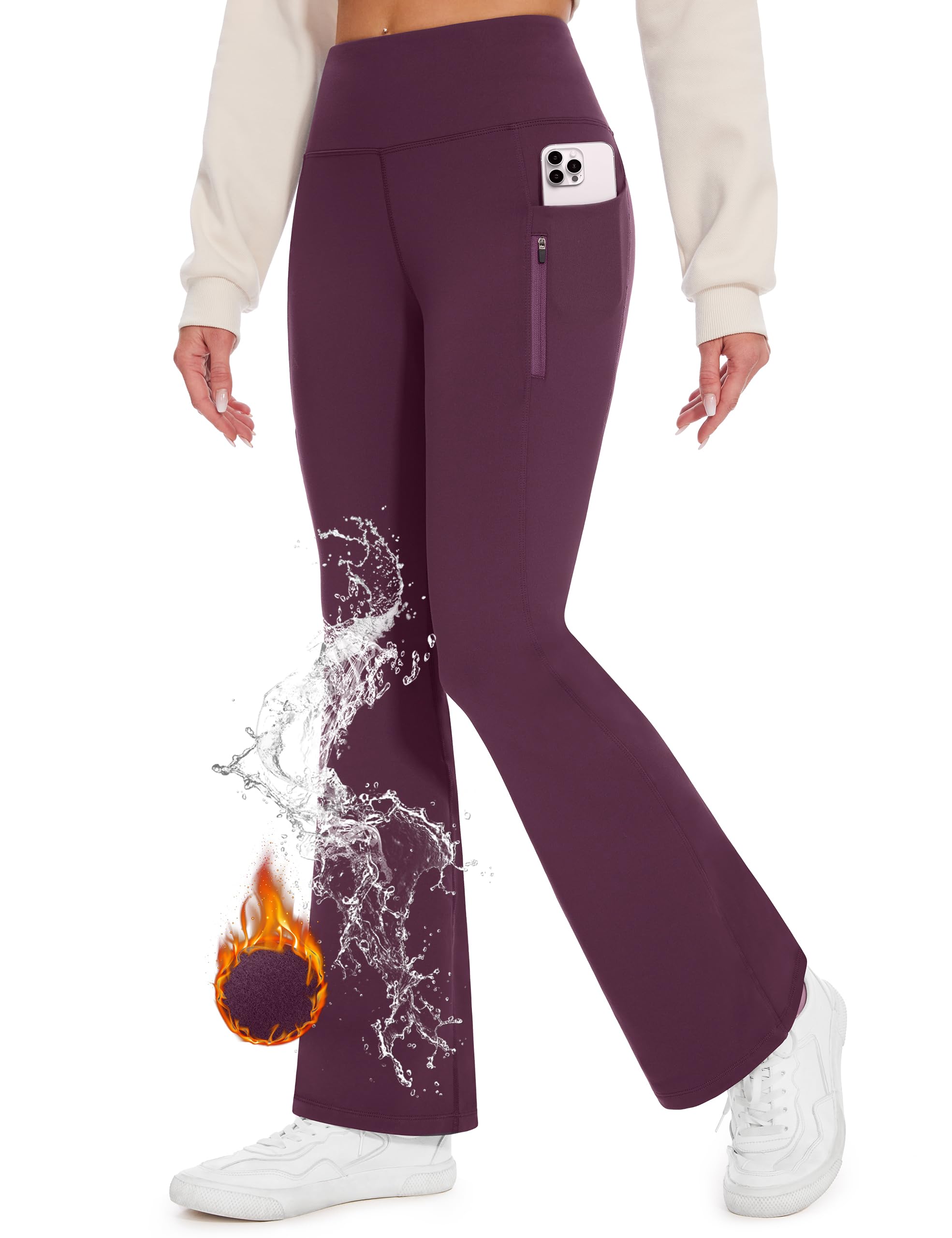 Flared Legging Dames Desol Thermo Flare Legging Dames - Fleece Gevoerd, Waterdicht, Flared Broek Met Ritssluiting Zakken, Voor Skiën En Outdoor Desol Flare Legging Dames Flared Legging Dames Desol Thermo Flare Legging Dames - Fleece Gevoerd, Waterdicht, Flared Broek Met Ritssluiting Zakken, Voor Skiën En Outdoor Desol Flare Legging Dames