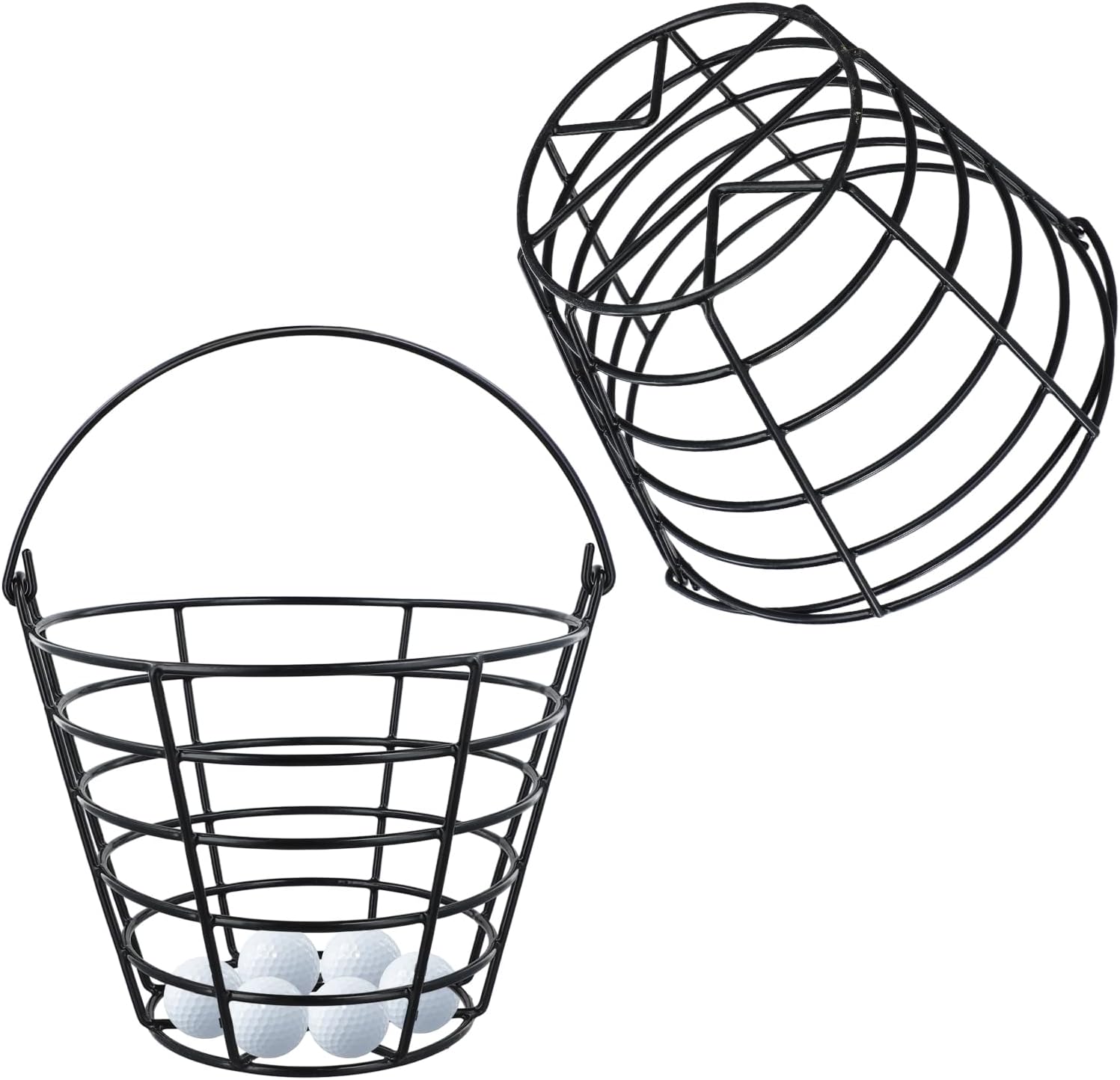 Roykaw Golf Ball Basket Bucket Container for 50 Balls,with Handle,Built to Last/Easy to Organize