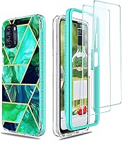 Vista 72 de Jeylly para Moto G Stylus 5G 2021 Funda con [2 Pack] Protector de Pantalla de Vidrio Templado, Protección Grado Militar Anti-Arañazos, Funda