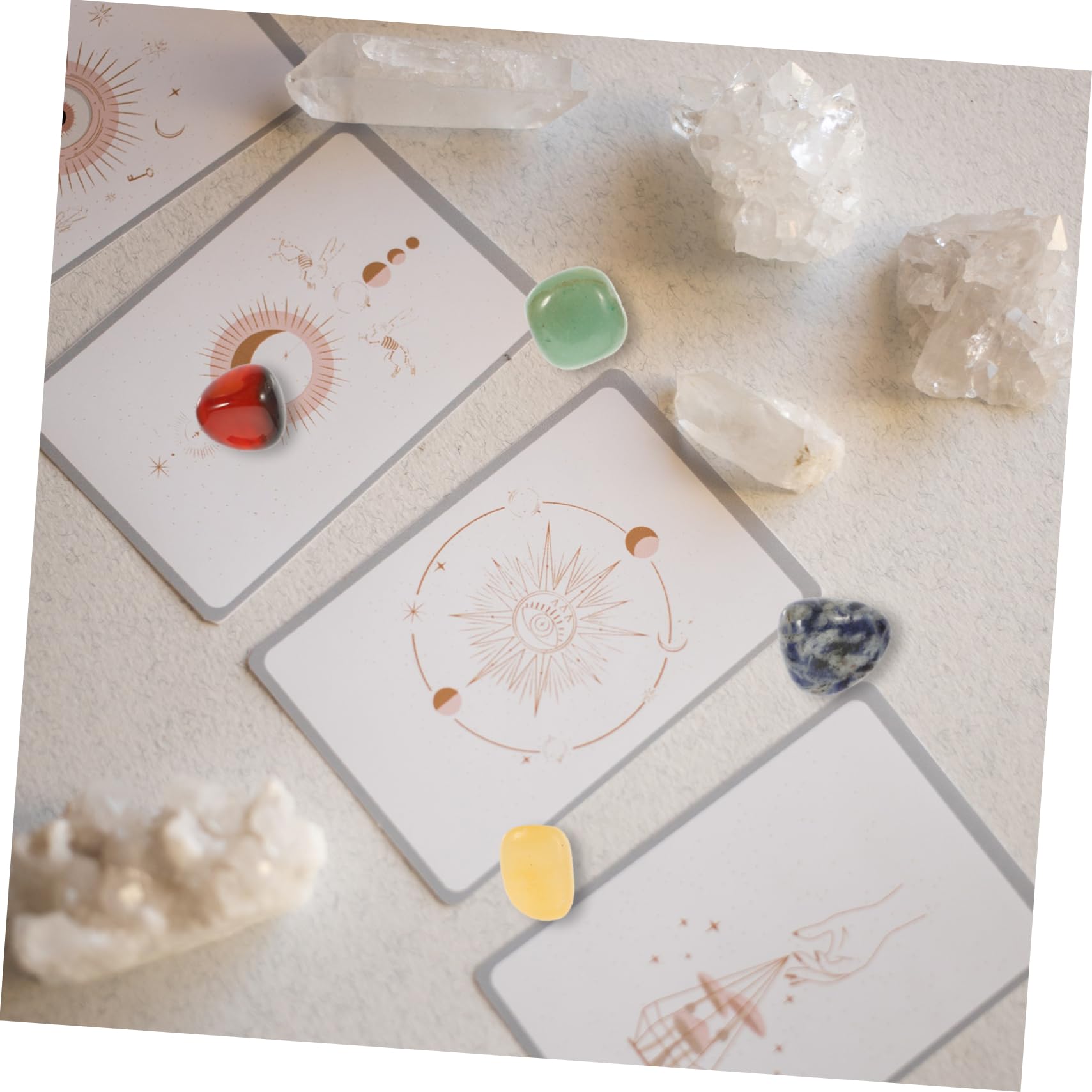 Healeved 42pezzi Pietre Naturali Per Decorazioni e Artigianato Cristalli Per Chakra Per Meditazione e Arredo Casa