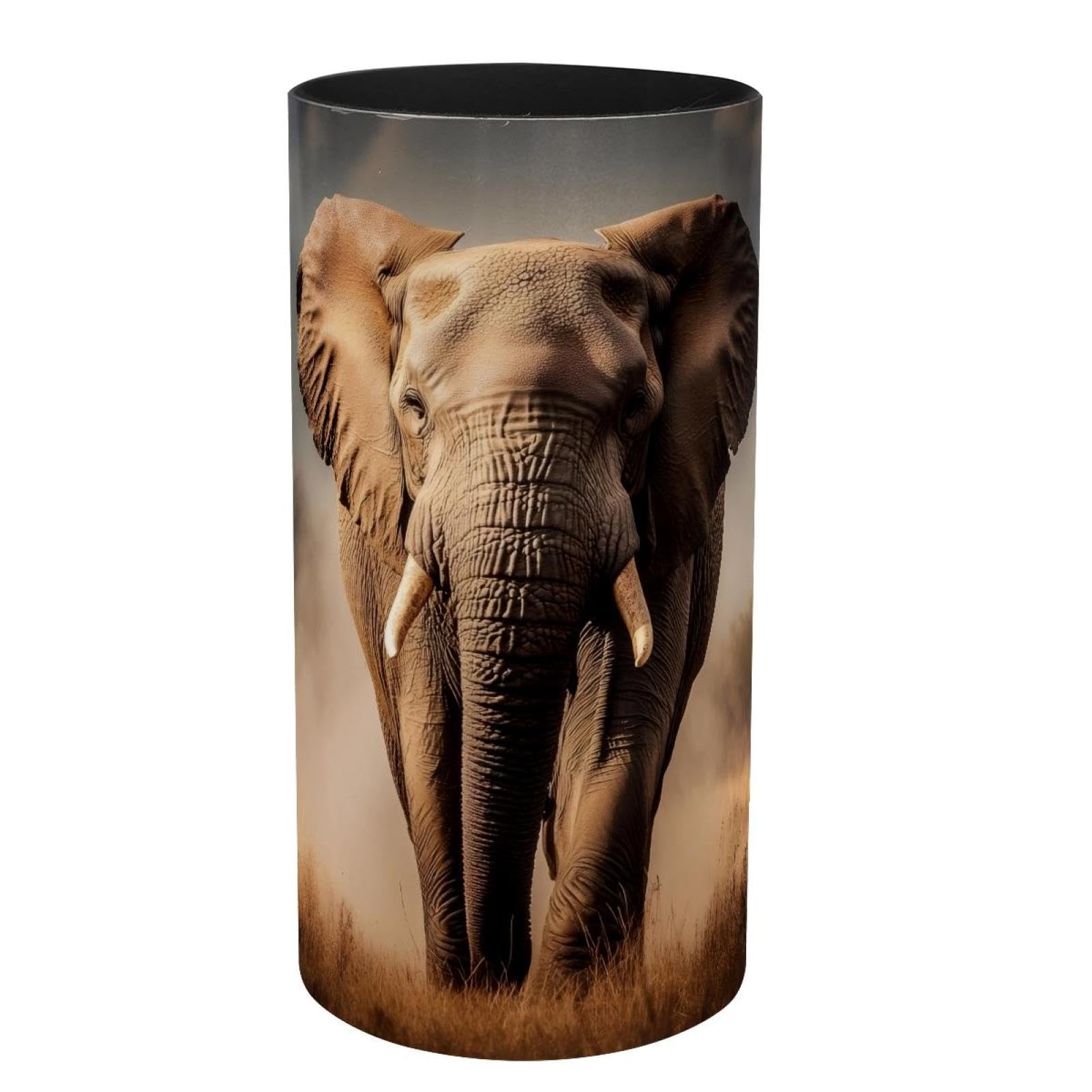 Boîte à musique éléphant sauvage métal et organiseur de bureau haut de gamme