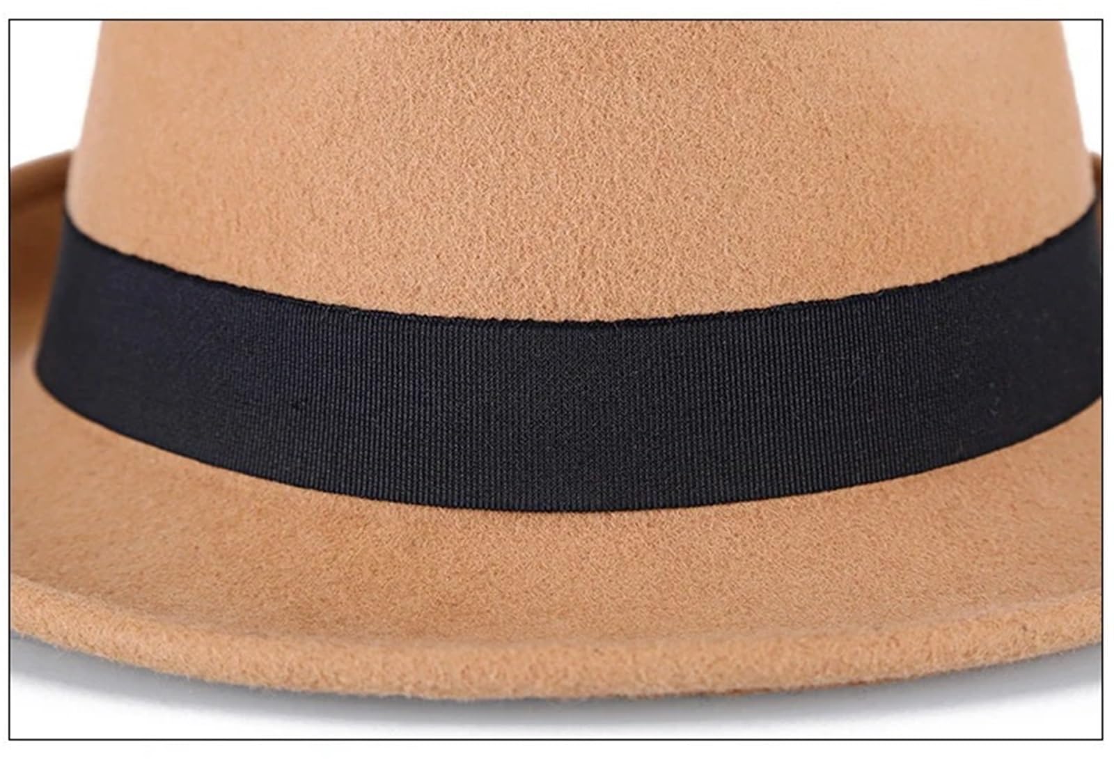 Sombrero De Copa Sombreros Fedora de fieltro gruesos y cálidos invierno for hombre, gorra jazz lana for caballero, sombrero copa con ala ancha Para Fiesta