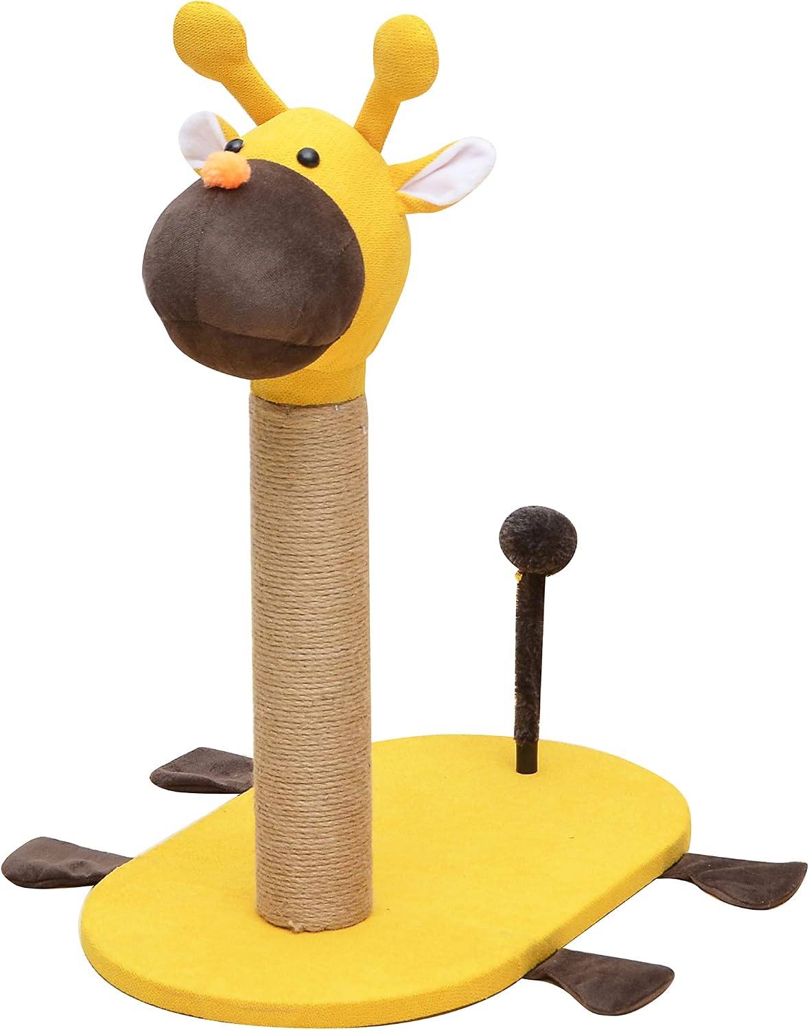 Catry Cat Scratching Post - A Cartoon Giraffe Playful Cat Scratching Post with Tail Appearance Teasing Toy Invariably Allure Kitten to…