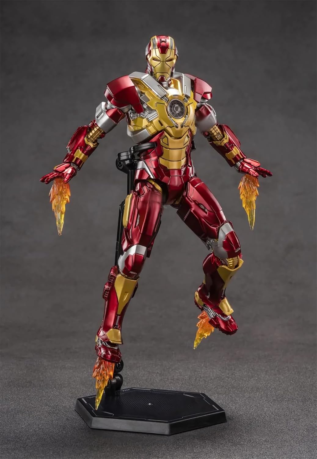 7 Inch MK17Ironman Action Figure (1/10 Scale) with Lots of Accessories,Exquisite Painting Collectible Toy - Image 4