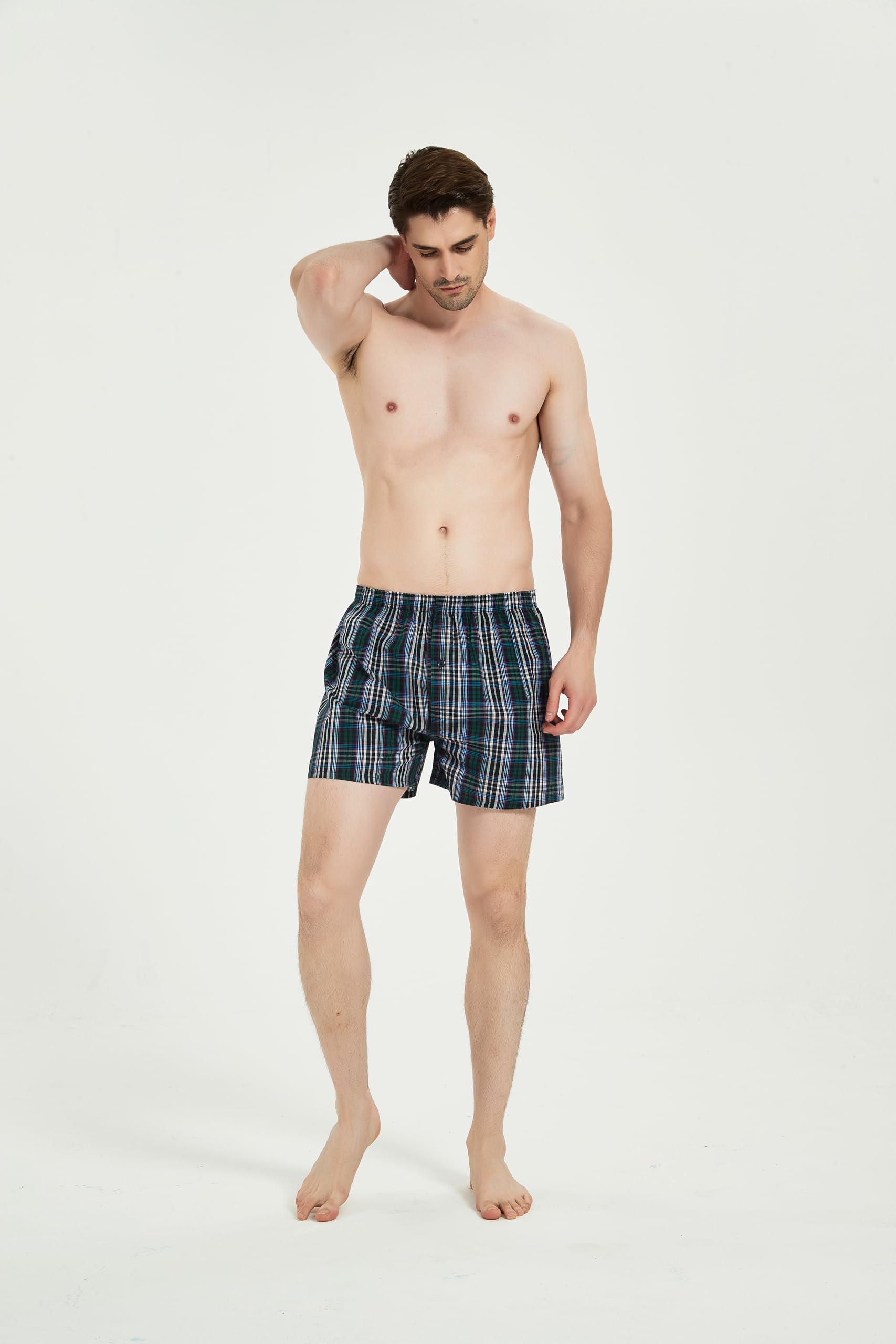 JupiterSecret Boxer Homme Coton 100% Calecon Homme Boxer Americain Homme Coton Doux et Respirant Calecon Homme Lot de 6 et 12