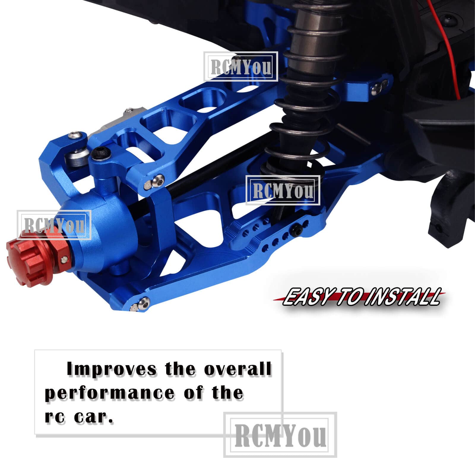 RC Model Aluminum Rear Arm Brace For 1/10 Stampede 4X4 – CNC Machined Upgrade Part | Durable Hop-Up Accessory - View #8