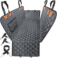 Vista 13 de URPOWER Funda para Asiento de Auto para Perros, 100% Impermeable Asiento para Mascotas, Hamaca 600D, Resistente a Arañazos, Antideslizante