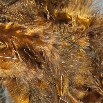 Hareline Fly Tying Grizzly Marabou Barred Marabou Feathers for Fly Tying Streamers, Woolly Buggers & Leeches
