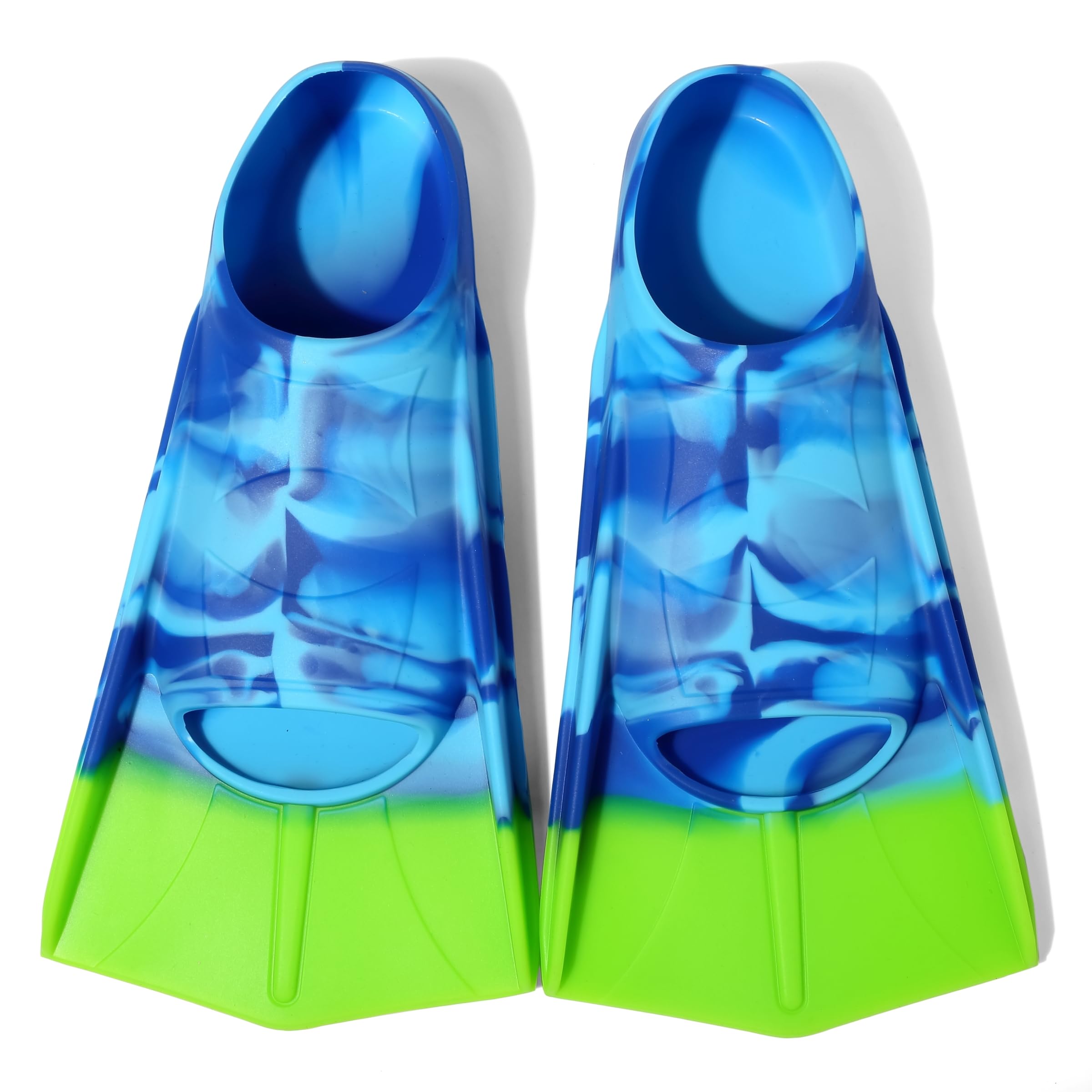 Fanwill Kids Swim Fins,Short Comfortable Flippers for Lap Swimming and Training for Child,Girls,Boys,Beginners
