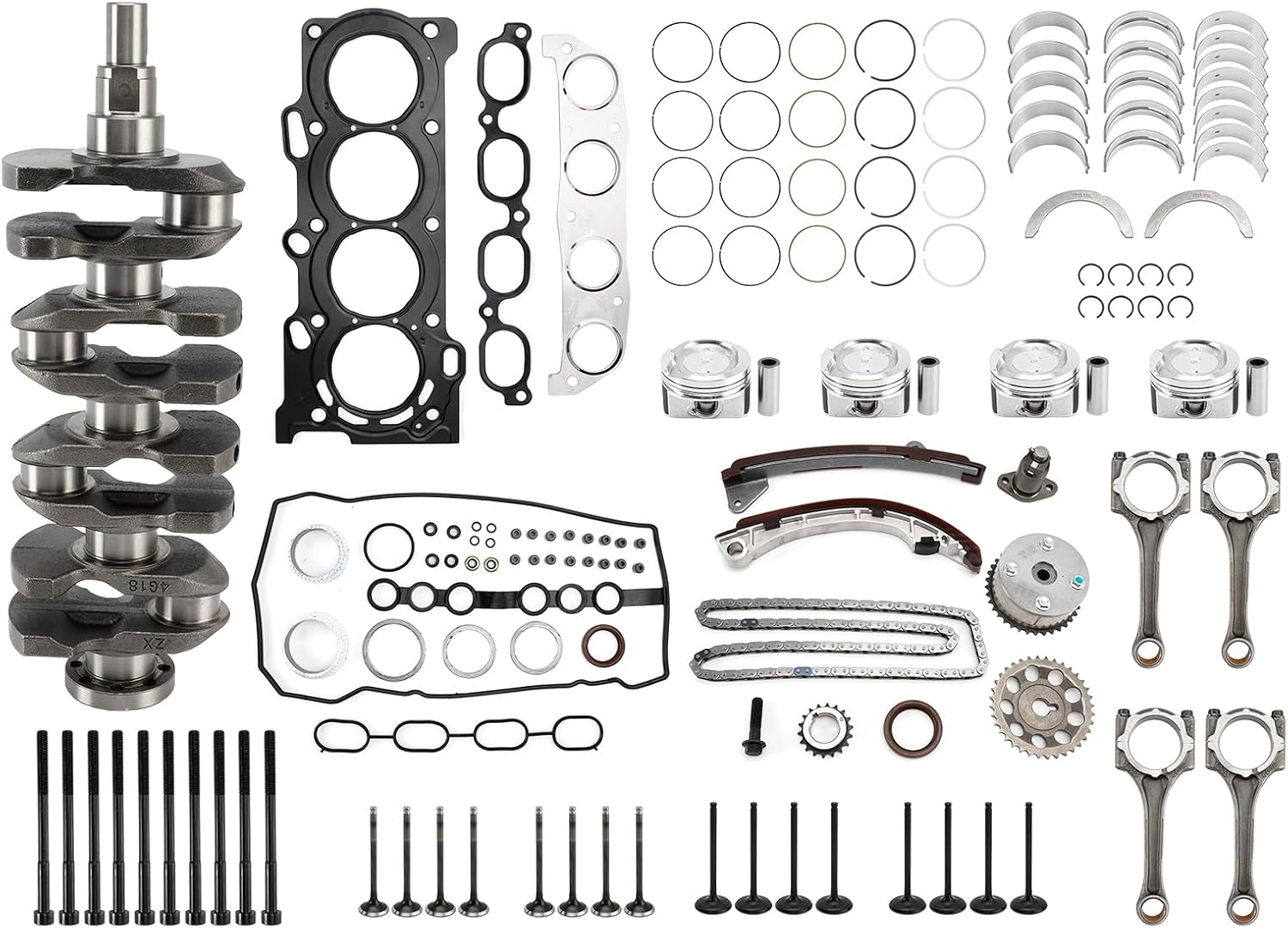 MAD HORNETS 1ZZ-FE 1.8L Engine Rebuild Overhaul Kit For Toyota Celica Corolla Matrix 98-08