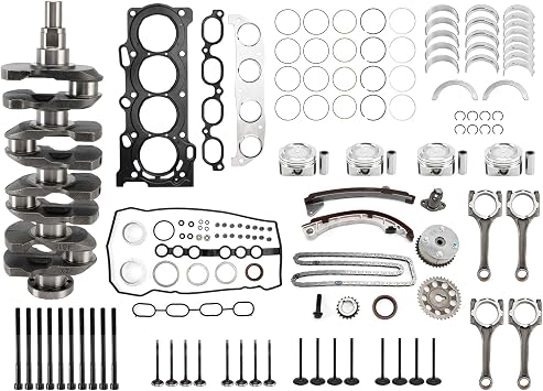 1ZZ-FE 1.8L Engine Rebuild Overhaul Kit Fit For TOYOTA 2000-2005 CELICA GT,MR2 SPYDER/1998-2008 COROLLA/2003-2008 MATRIX XR - 1.8L 1794CC L4 DOHC, 16 VALVE, ENG CODE "1ZZFE"
