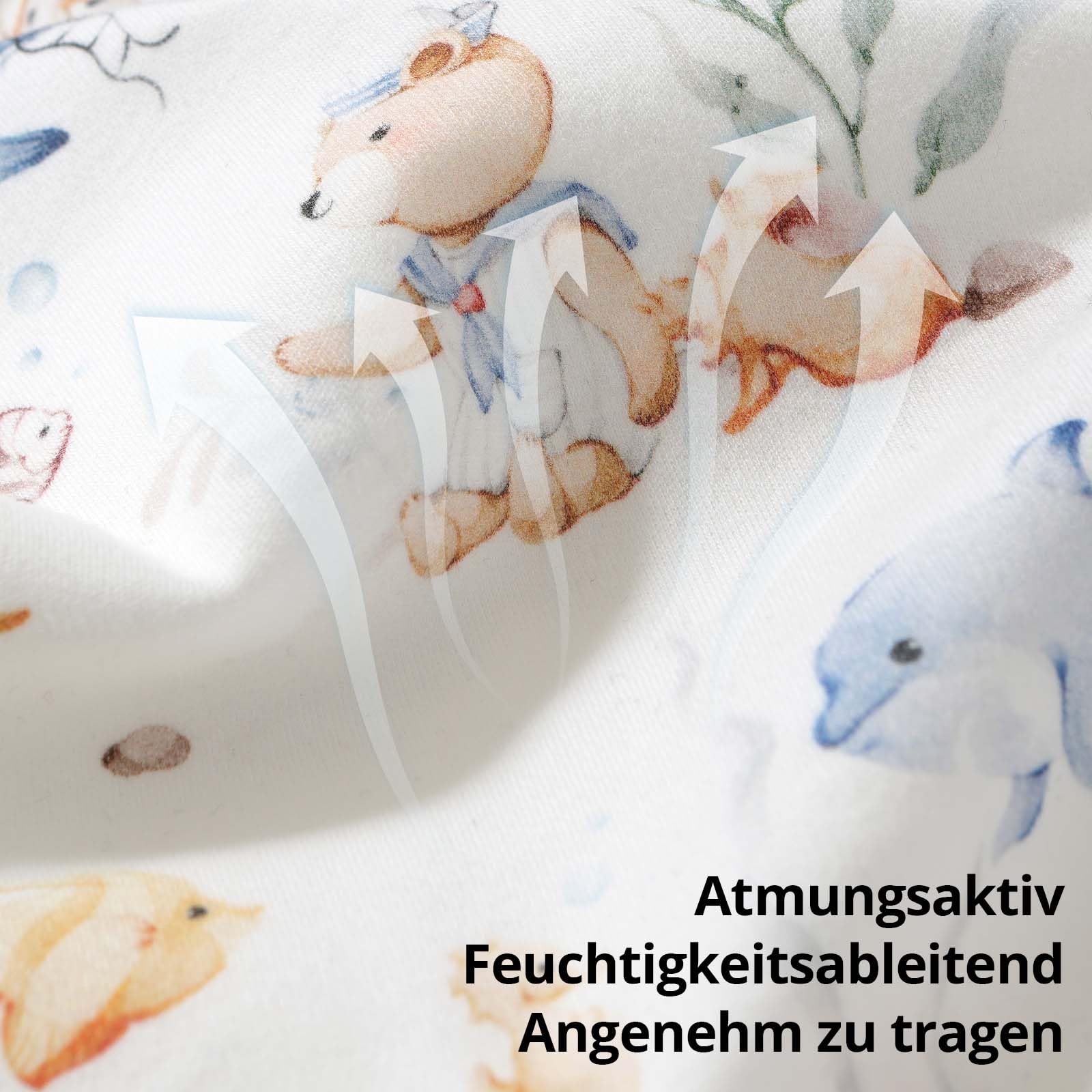 Bébé Gigoteuse 0.5 TOG avec Emmaillotage | Auto-apaisante pour Meilleur Sommeil & Réflexe de Moro | 100% Coton, Respirant | Sécurisée avec Liberté de Mouvement pour 0-6 Mois